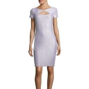 St John Sequin Cutout Gown Size 6, Lilac